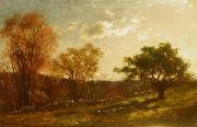 Charles Furneaux Landscape Study, Melrose, Massachusetts, oil painting by Charles Furneaux Sweden oil painting artist